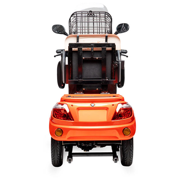 Gio Regal Mobility Scooter - Orange Back View