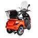 Gio Regal Mobility Scooter - Orange Rear View