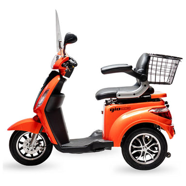 Gio Regal Mobility Scooter - Orange Side View