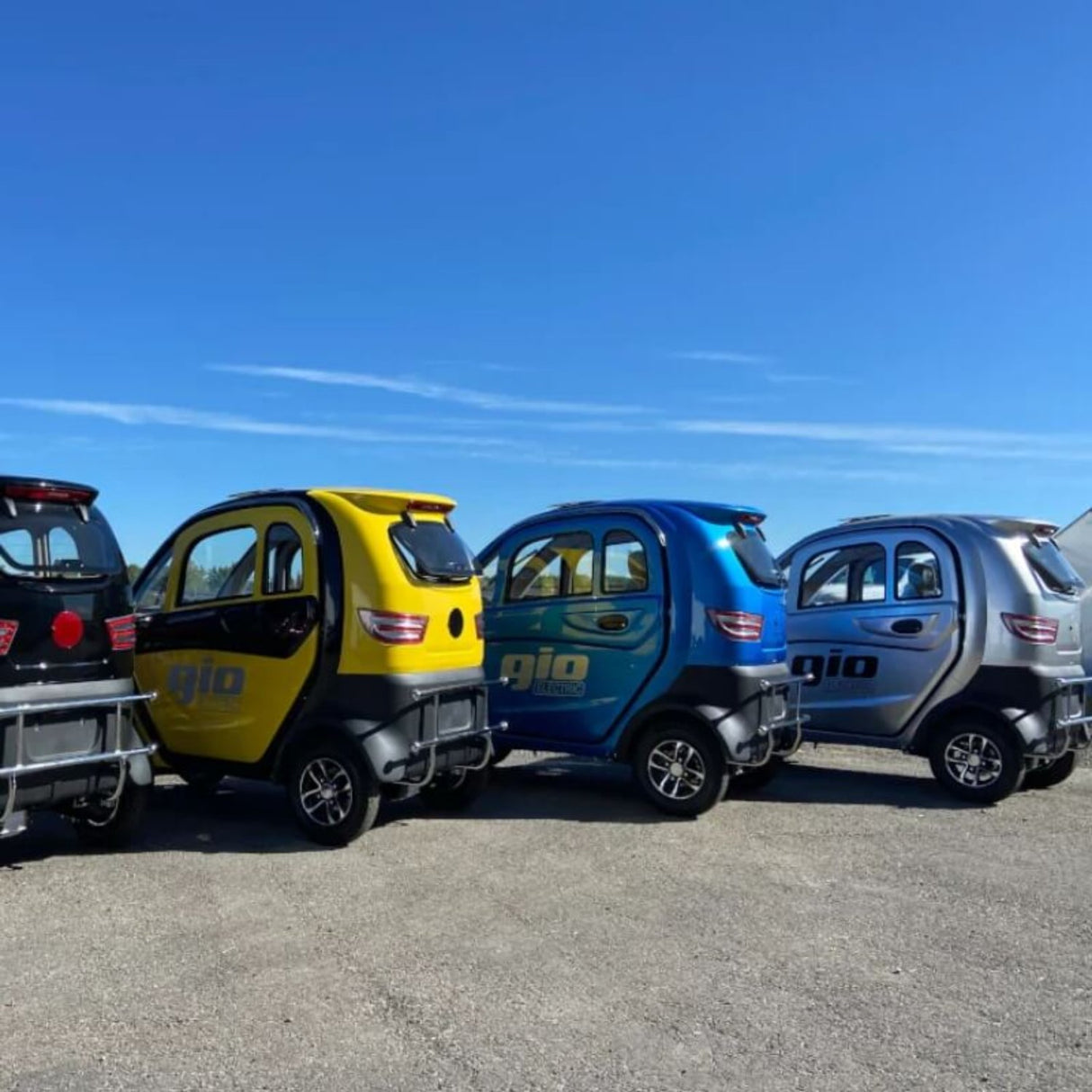 Golf Enclosed Mobility Scooter - Blue Group 1 Rear View