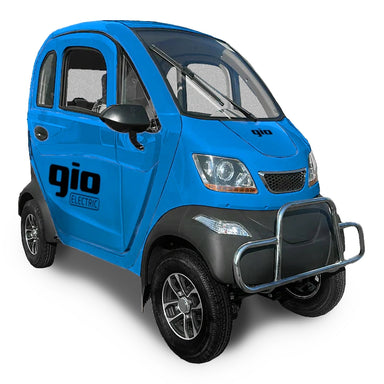 Golf Enclosed Mobility Scooter - Blue Corner View