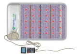 Detailed shot of the control panel on the HealthyLine Platinum Mat™, highlighting customizable PEMF settings