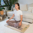 HealthyLine SOFT-Mat™ in use on a yoga mat, demonstrating its versatility on different surfaces