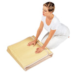 Photo of the mat rolled up, illustrating its portability and ease of storage