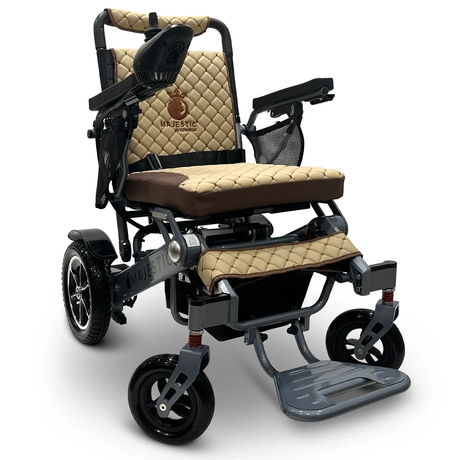 Side profile of the ComfyGO MAJESTIC IQ-7000 showcasing its sleek design and wheels.