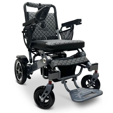 Side profile of the ComfyGO MAJESTIC IQ-7000 showcasing its sleek design and wheels.