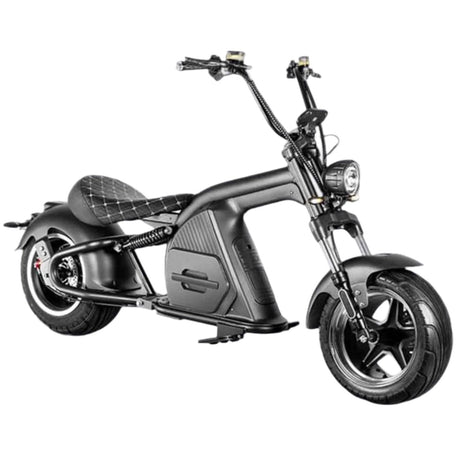 Linkseride M8 Electric Chopper Scooter with black frame and wide tires