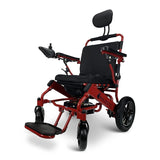 MAJESTIC IQ-8000 Remote Controlled Lightweight Electric Wheelchair Right Angled Red Metallic Frame