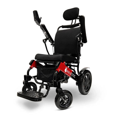 MAJESTIC IQ-9000 Remote Controlled Lightweight Electric Wheelchair Right Angle Black Mesh Cushion