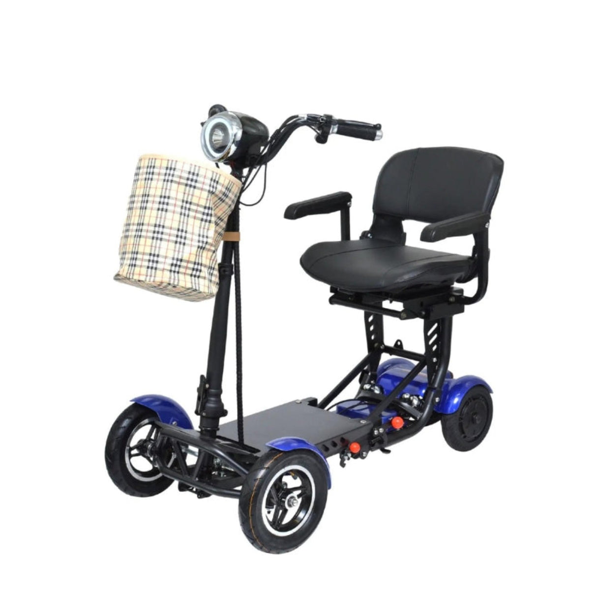 Side angle of the MS-3000 Foldable Scooter, emphasizing its sleek, streamlined profile and easy-to-reach controls