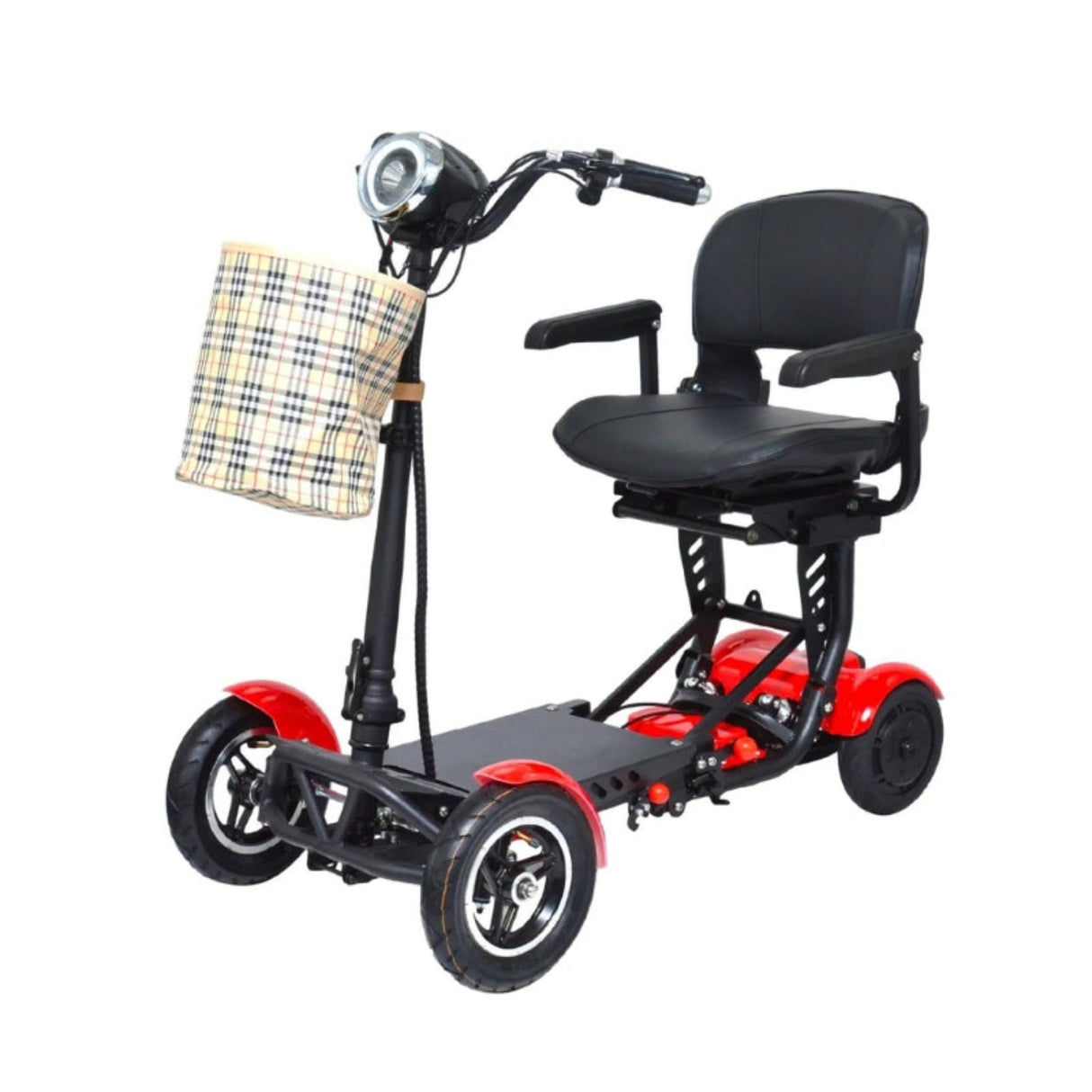 Side angle of the MS-3000 Foldable Scooter, emphasizing its sleek, streamlined profile and easy-to-reach controls