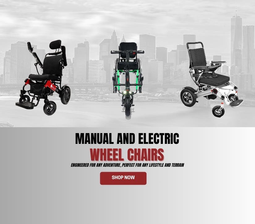 Explore our range of manual and electric wheelchairs, designed for mobility and comfort, tailored for mobile users at Healthy Mobility.