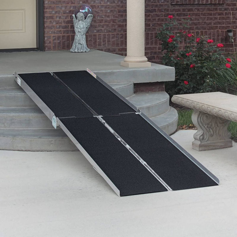 PVI Aluminum Multi-Fold Wheelchair Ramp 7' x 30 Set Up