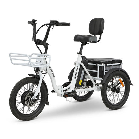 Quingo TRIO Crossover Lightweight Foldable Electric Tricycle Front Left Perspective