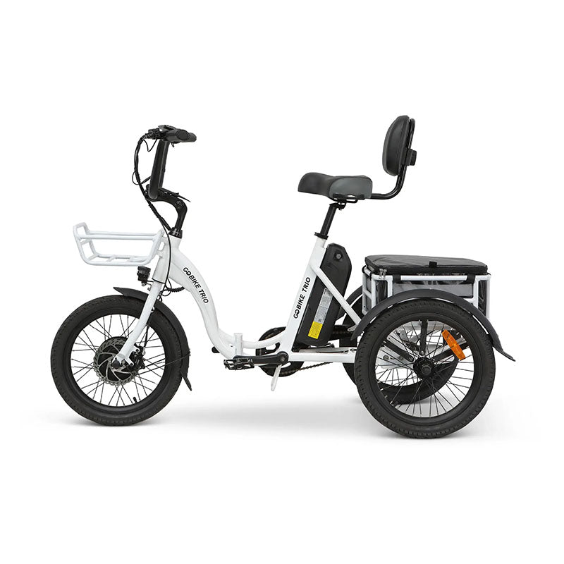 Quingo TRIO Crossover Lightweight Foldable Electric Tricycle Side View Full Length