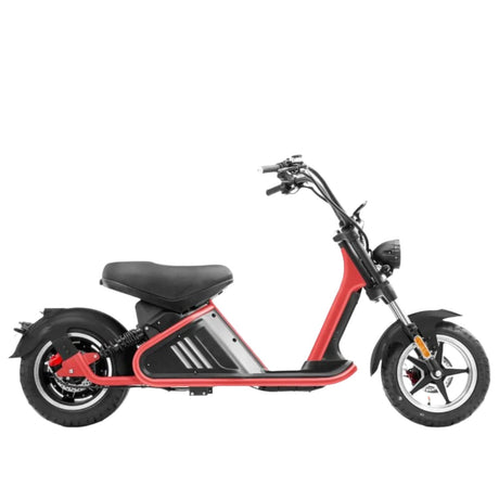 Side profile of the Linkseride M2 scooter showing its sleek black design and 3000W motor.